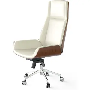 White High Back Danish Office Chair | Ergonomic Desk Chair