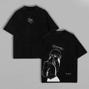 valentine shirts Makima - Chainsaw Man T-Shirt Anime Clothing Makima Tee Washed Heavy Cotton T-shirt, Gift For Anime Merch Fan, Manga Lover Gift Gift For Him Gift For Her Menswear Clothing anime lover
