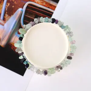 Rainbow Fluorite Crystal Bracelet - Chip