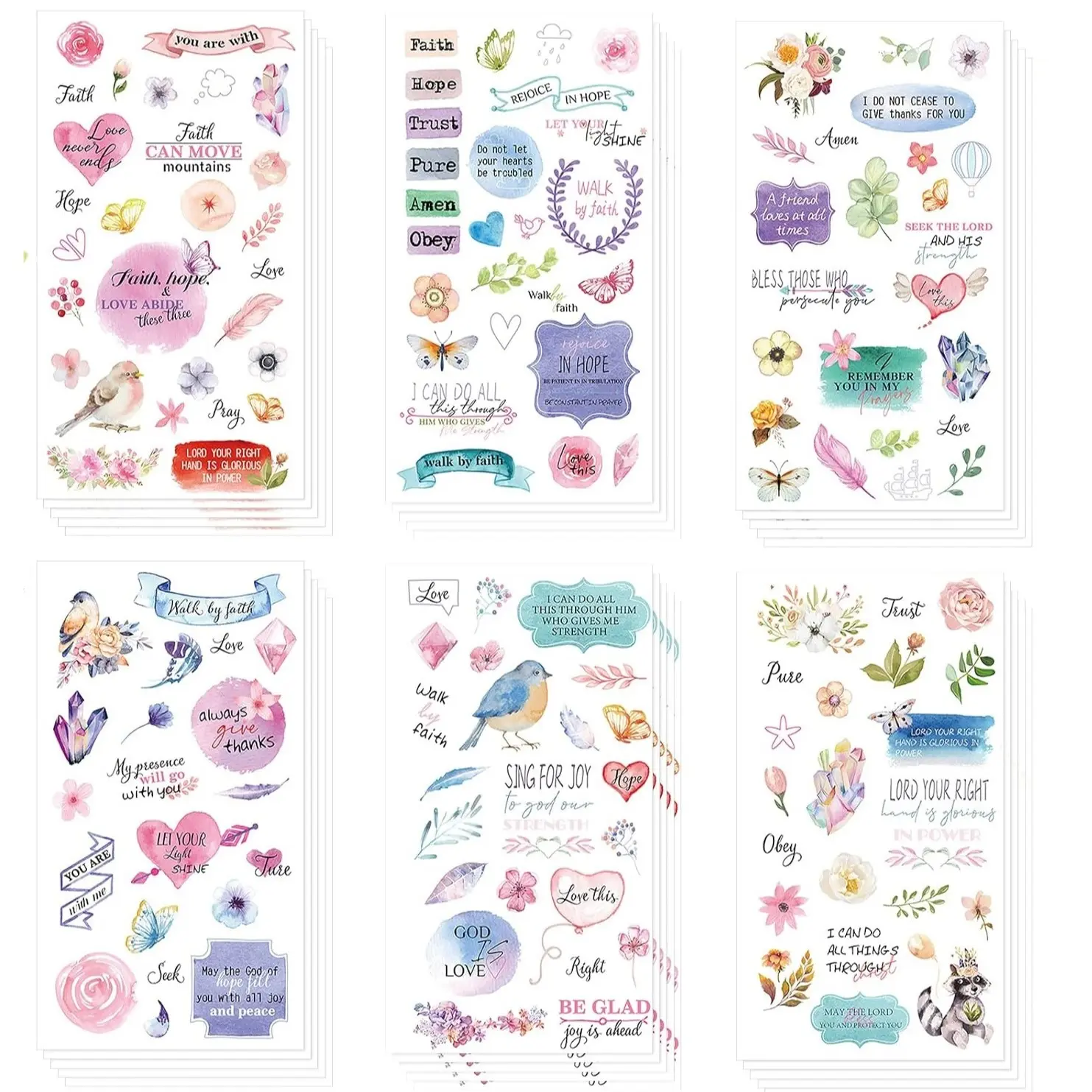 30 Sheets with 5 types