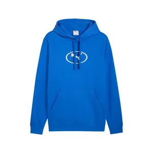 PUMA Mens Sport Heritage Fleece Hoodie Casual Outerwear Casual - Blue