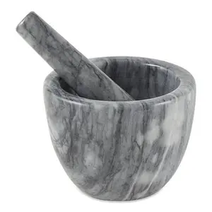 RSVP Marble Mortar & Pestle - Gray