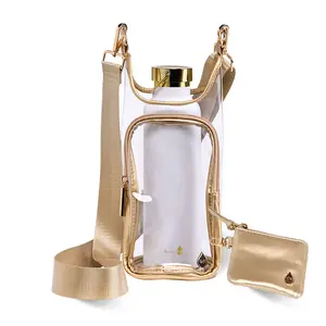 Clear HydroBag Stadium Bag – Hands-Free Water Bottle Crossbody with RFID Pouch