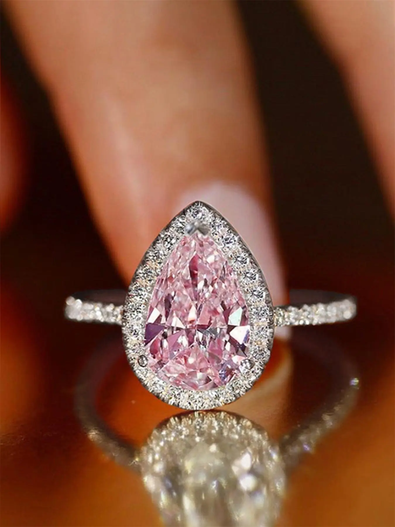 Fashion Elegant Artificial Zircon Decorated Ring, Luxury Jewelry for Women, Trendy All-match & Exquisite Jewelry for Birthday Gift, Artificial Zircon Rings, Zircon Embellished Rings, Artificial Gemstone Ring