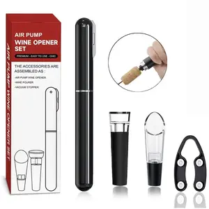 Viral Wine Opener Set: including Vacuum Wine Stopper Drip-Free Pourer All-in-One Kit for Home, Restaurant & Gifting Ideal Present for Wine Lovers & Hosts tiktok