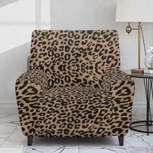 Chic Leopard / Cow Recliner Slipcover – Stretch Fabric Recliner Cover, Washable Furniture Protector for Glam Home Decor