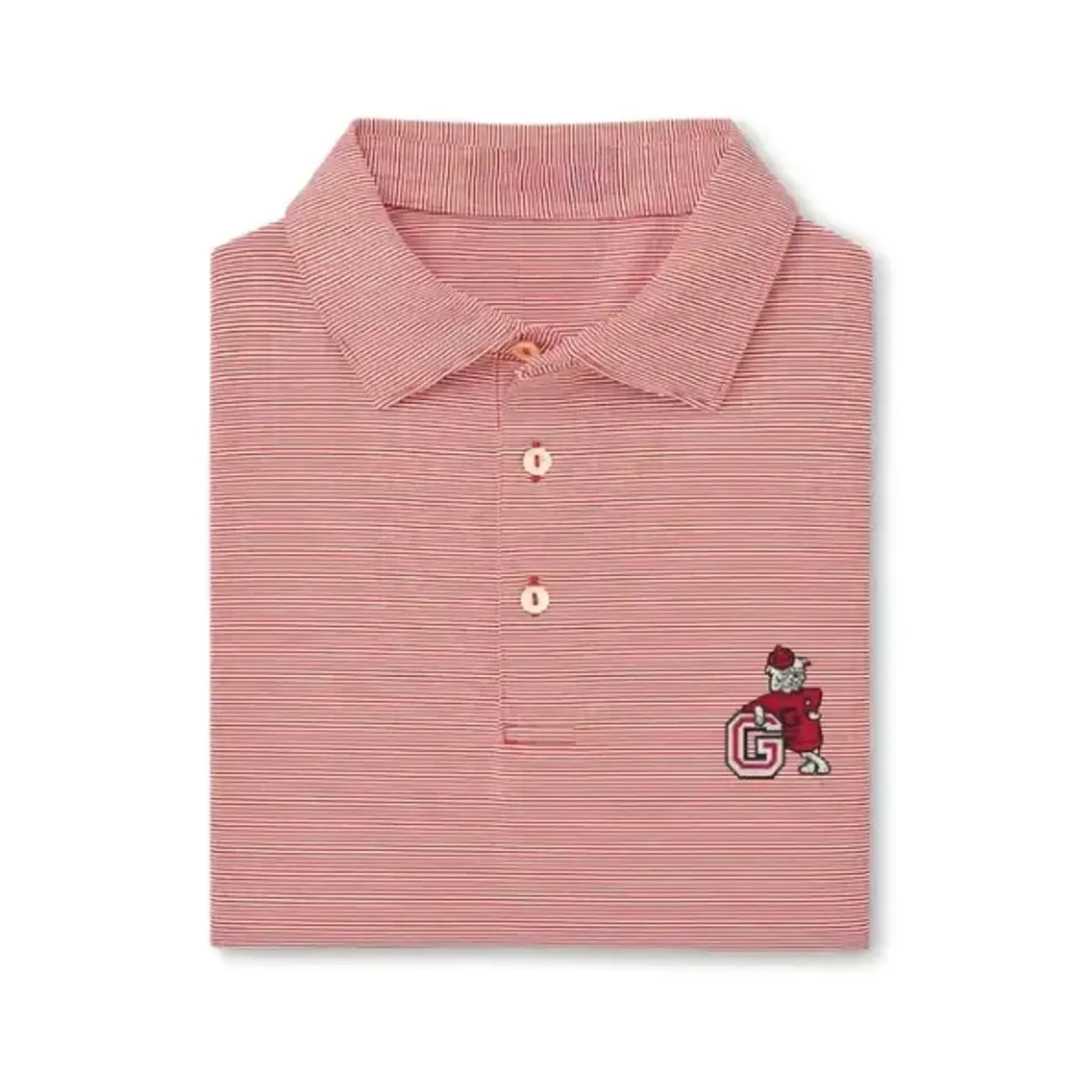 Vintage Dawg Jubilee Stripe Performance Polo Shirt, Breathable Men’s Golf Polo, Casual Athletic Top for Game Day & Everyday Sportswear OAH