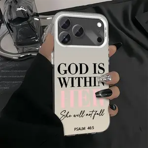 Christian Bible Verse Phone Case God Is Within Her Psalm 46:5 Anti-drop phone Cover for iPhone 17 16 15 14 Pro Max