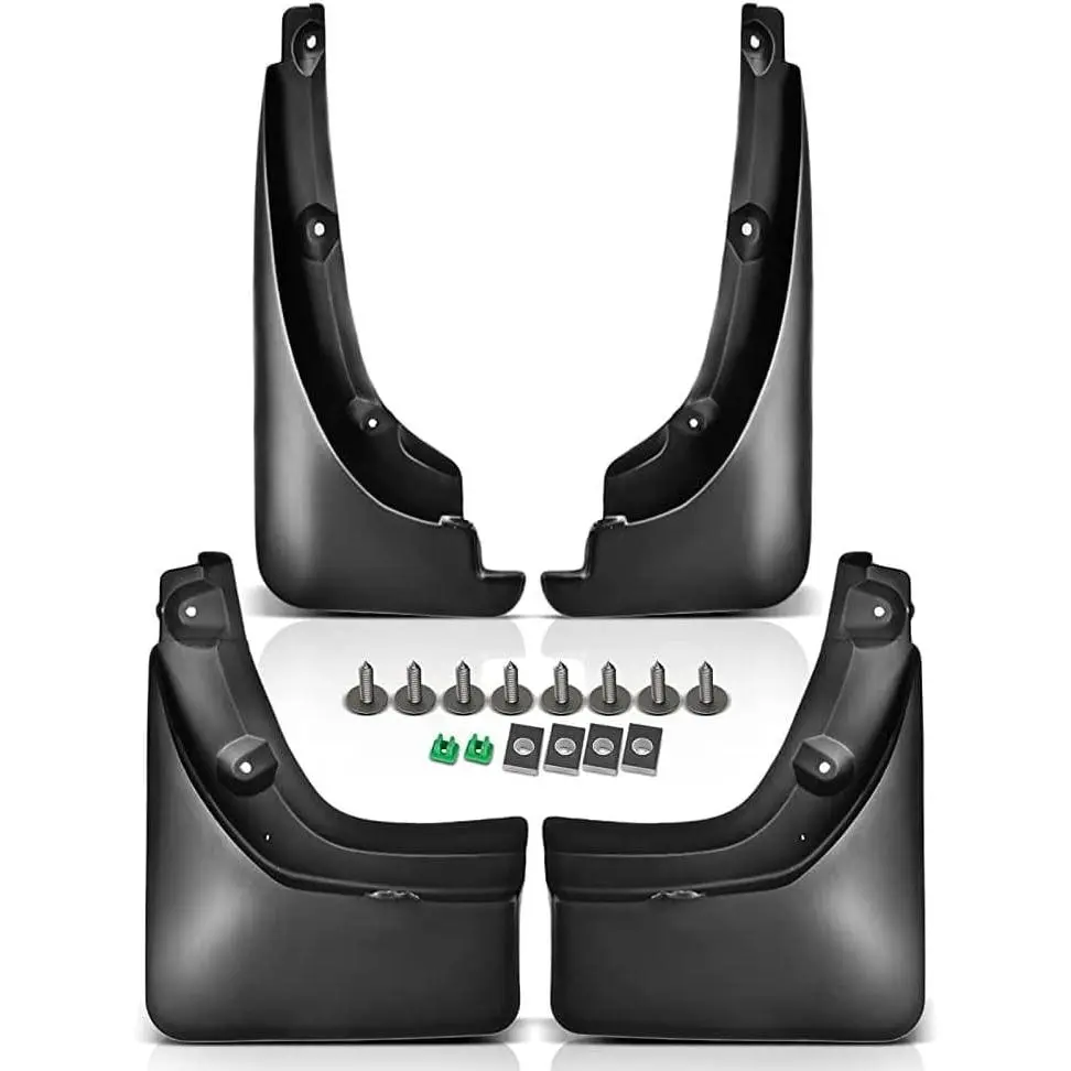 A-Premium Mud Flaps Compatible with Toyota RAV4 2006-2012 Sport Utility | No Drilling Required Splash Guards with Installation Hardware Accessories, Set of 4 Front and Rear Mudguards