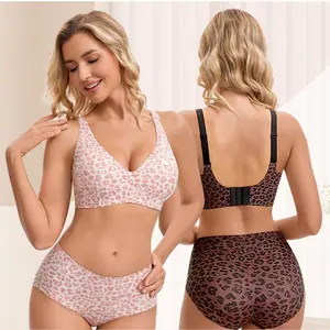 【ANGELEADER】Womens Jelly Bras Removable Padding Full Coverage Wireless Supportive Bra Push Up Plus Size Comfort Soft No Underwire Seamless Comfortable Wireless T-Shirt Everyday Bras Wings Deep-V Wireless Bra Natural Lift & Clean Confidence Summervibes