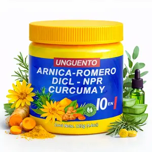 Viral Arnica Gel 10 en 1 (Massage Balm) muscular 125g (4.2oz) - Arnica, Curcuma, Rosemary, Eaucalyptus, & More - Full Body Muscle Massage Support Herbal Pomada | Soothing Full-Body Care