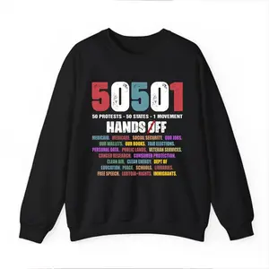 Hands Off Protest Shirt, 50501 Political Activism Tee, Resist Political Shirt, Liberal Movement Graphic Tee