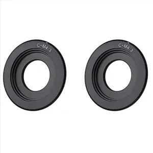 2X Black C Mount Lens for Micro-4/3 Adapter E-P1 E-P2 E-P3 G1 GF1 GH1 G2 GF2 GH2 G3 GF3 C-M4/3