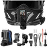Action Camera Chin Mount for Motorcycle and Dirt Bike Helmet – 360° Rotating POV Bracket with Quick Release Base, Sports Camera Accessories, Sports Action Camera for GoPro Hero 13–5, for DJI Action 3/4/5, for Insta360 X3, and More
