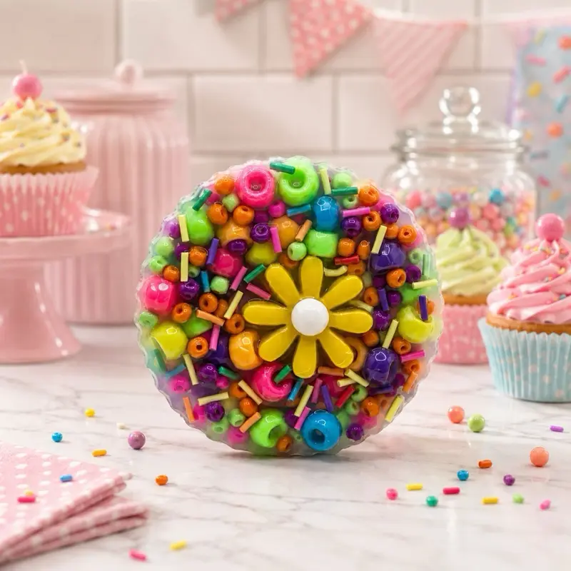 Sprinkle Bliss Cupcake Picky Pad Stress Relief Fidget Silicone Ball