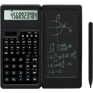 Solar Scientific Calculators, Scientific Calculator with Notepad, Large 10-Digit Display Screen, Solar and  Power, Ideal for Basic Math,  School Supplies for Students (Solar)