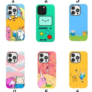 Cute Ad.venture Time Characters Collage Design Compatible with iPhone X, 11, 12, 13, 14, 15, 16, 17 Series & Galaxy Series