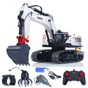 1/14 HUINA RC Metal Excavator Model Toys 1594 Radio Light Battery 22CH Sound