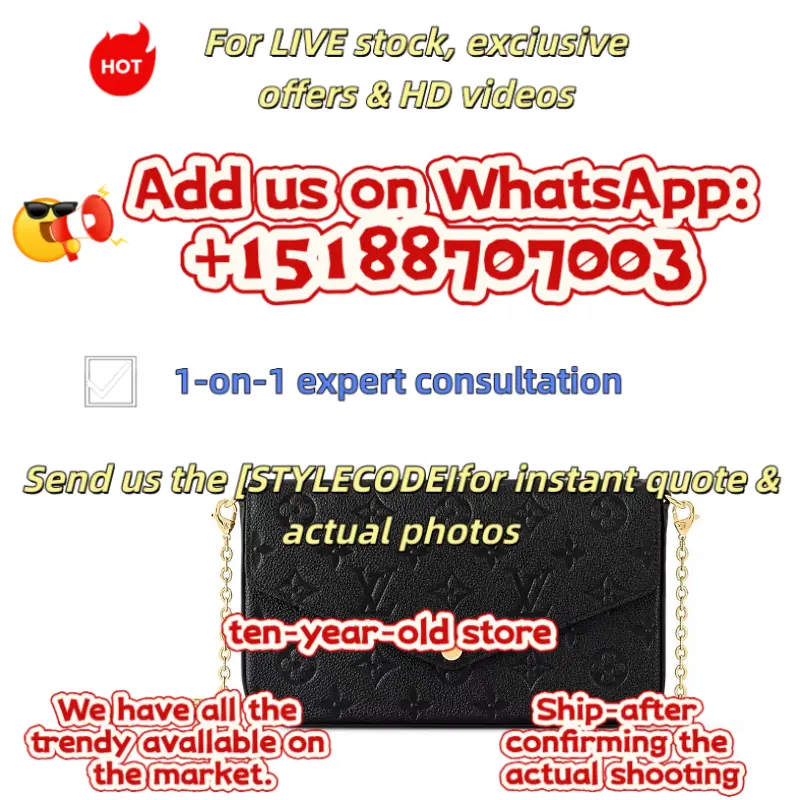 ‮ nottiuV siuoL  ‬     Felicie Pochette Bag | Luxury Black Empreinte Leather Chain Wallet| M82477