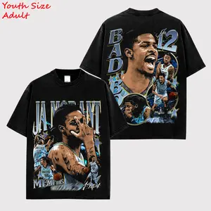 [X-26] Ja12 Ja Morant For Ja Fans High-Quality 100% Cotton T-Shirt (Made In US), Memphis Basketball Fans Hooper Shirt, Game Day Outfits, Gift For Basketball Fans, Basketball Graphic Tee Menswear