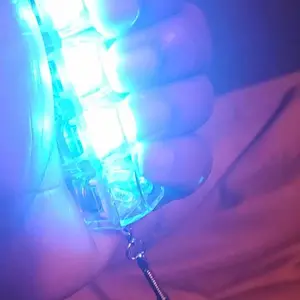 Keyboard Fidget Toy for Adults Fidget Keyboard Clicker Toys with LED Lights Keychain Stress Relief for Anxiety Decompression