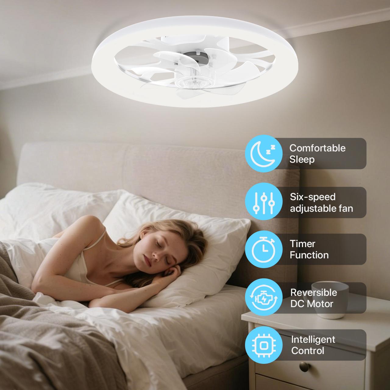 HYPERLITE Dimmable Modern LED Fan Light,Ceiling Fan With Light Remote, 3 LED Color Temperature, 6 Speed Noiseless AC Motor, Timer Setting,Adjustable Brightness,White Fandelier Ceiling Fans for Bedroom,Dining room, Living room, Study,SpringGlowUp HYPERLITE Dimmable Modern LED Fan Light,Ceiling Fan With Light Remote, 3 LED Color Temperature, 6 Speed Noiseless AC Motor, Timer Setting,Adjustable Brightness,White Fandelier Ceiling Fans for Bedroom,Dining room, Living room, Study,SpringGlowUp