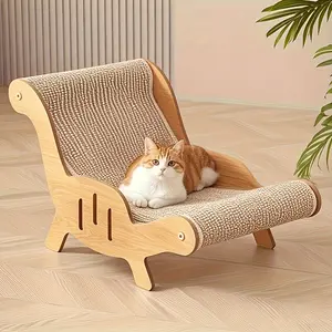 1pcs Jute Cat Scratching Board Lounge Chair, Non- Shedding Durable One-Piece Sofa, Scratch Tool, Extra Large Cat Claw Board Bed