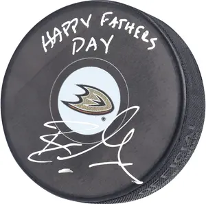 Ryan Getzlaf Anaheim Ducks Autographed Hockey Puck with "Happy Father's Day!" Inscription - NHL Auctions - Fanatics Authentic Certified