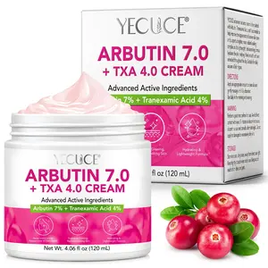 YECUCE Bearberry Brightening Cream: Brightens and moisturizes, suitable for sensitive skin, enhances skin radiance, and hydrates the skin. A facial cream for women.