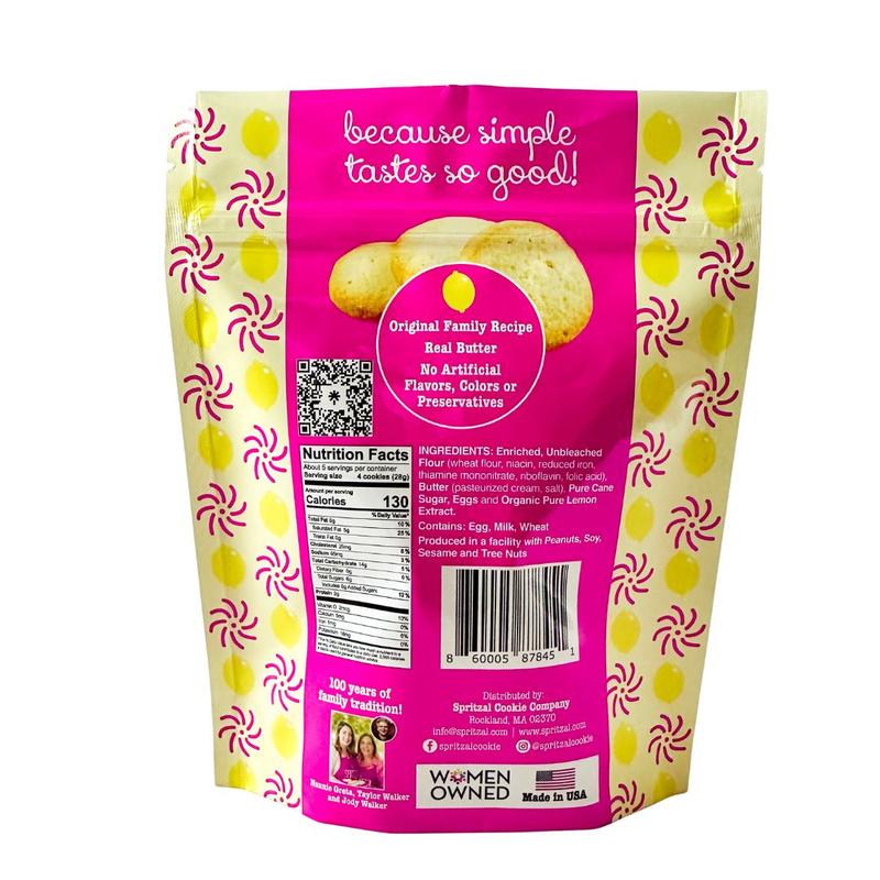 Spritzal Cookie Bites Bundle – 3 Flavors: Birthday Cake, Lemon & Almond | Clean Label Snacks | Biscuits