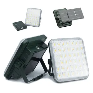 OSTWIKI Solar Rechargeable LED Light – Detachable Solar Power Bank, USB & Solar Charging, High-Lumen Flashlight for Fishing, Camping, Night Market, Outdoor Travel