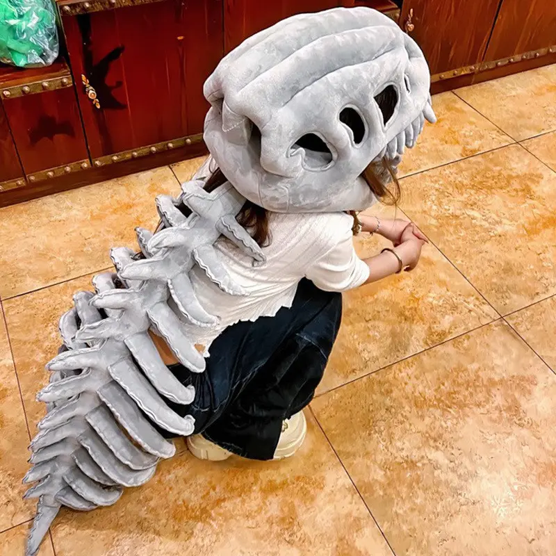 Adult size 116cm [Dinosaur head + skeleton]