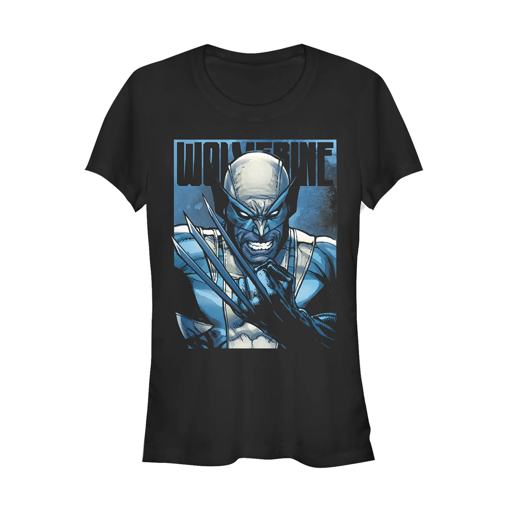 Juniors Womens Marvel X-Men Wolverine Shadow T-Shirt