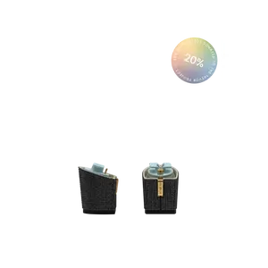 Block Heel Kit 3 Coal Rhinestone