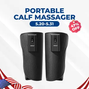 CINCOM Wireless Heated Vibration Leg Massager with Heating, Calf Airbags, Customized Modes, Multiple Intensity Levels – Self Care Recovery Massage Device, Thoughtful Gift for Women for Any Occasion, Customized Mode