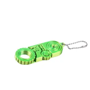 3D Printed Stress Relief Keychain - Rotating Gears, Flexible Fingers, Interactive Keychain, Fingertip Fidget Spinner, Thumb Stress Toy, Wednesday Gift, Party Favor, Small Accessory, Backpack Keychain, Christmas Gift for Colleagues