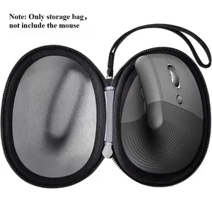 Mouse Storage Bag for Logitech Lift Vertical Ergonomic Mouse, Hard EVA Storage Box for Logi Wireless Bluetooth Upright Device, Travel Carrying Bag Accessories for Office (Bag Only)