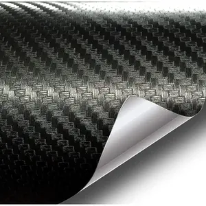 XPO Black Carbon Fiber  Wrap Vinyl Roll with Air Release Technology (4ft x 5ft)