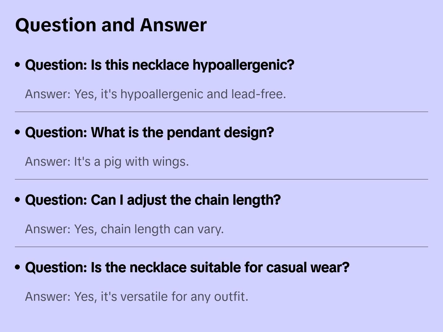 Sterling Silver When Pigs Fly Necklace