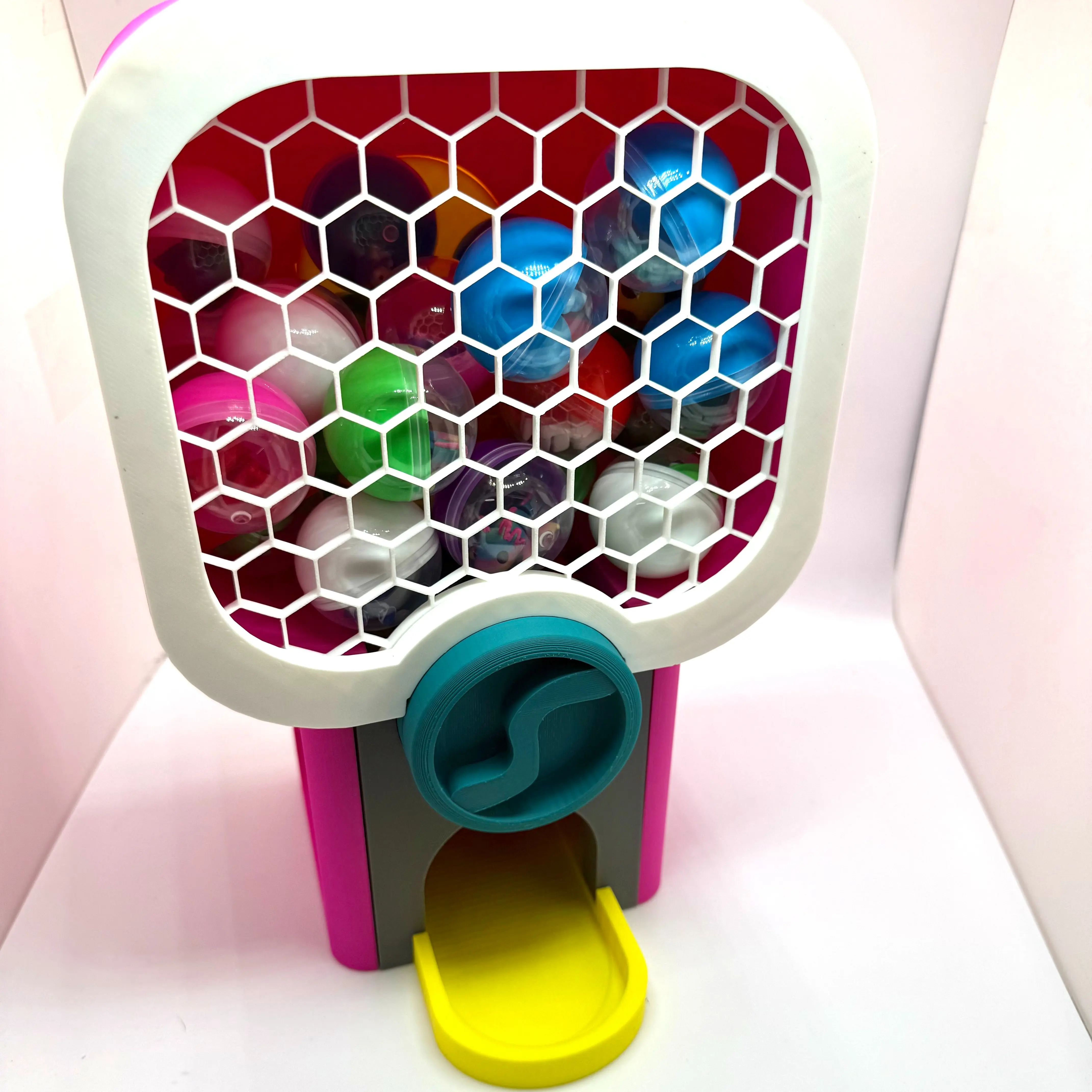 Vending machine full of 25 micro minis & balls 