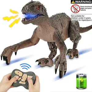 Realistic Remote Control Dinosaur Toy, Walking Smart Sound Light Tyrannosaurus Rex, Kids Birthday Christmas Gift, Requires 2 Aa Batteries