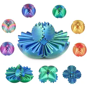 1count Gear Ball, 3D Printed Gear Sphere Fidget Toy, Sensory Stress Relief Ball for Kids and Adults, Adhd Autism Desk Toy, Unique Fun Gift, Stress Relief Gadgets, Stress Ball Without Net