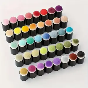 Set of 60pcs Finger Sponge Daubers - Finger Painting Sponge Daubers for Stamping, Ink Blending