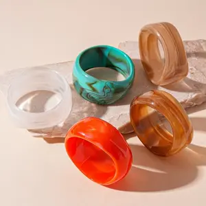 ANDKISS Women's fashion jewelry – acrylic swirl bangle. Mother's Day gift for her. Versatile chic. Perfect for daily wear, office, parties, date nights, vacations. Lustrous, light luxury, bold stacking staple.