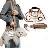 Dog Harness Leash Set with Pet Treat Bag - Adjustable Breathable Vest Straps, Built-in Safety Features, Mesh Panels for Great Airflow, Hands-Free Crossbody Carry, Harness Travel Accessory (S:4.4~8.81 lbs, M:8.81~14.33 lbs) for Yorkie Puppies