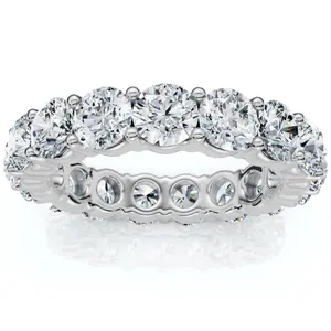 4ct Diamond Eternity Wedding Ring 950 Platinum