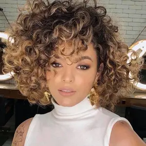 T1B/30/27 GoGo Curl Crochet Hair 7 Packs 10 Inch Short Curl Deep Twist Crochet Braids Synthetic Braiding Hair Extensions