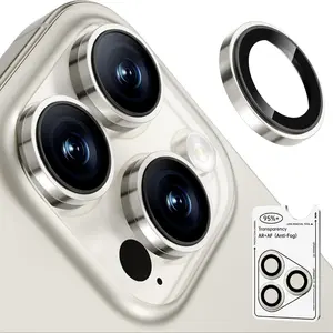 2 Pack Lens Protection Film for iPhone 17/16/15/14/13/12/11, Includes Removal Tool, Anti-Fog High-Quality Glass, Durable and Shockproof Design, Glass Camera Protector