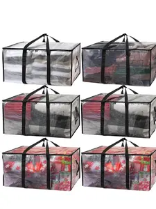 Extra Large Moving Bag or with Backpack Straps, Zipper, and Handle, Packing Bag for Moving, Dorms, Christmas Decorations, Waterproof Storage Bag