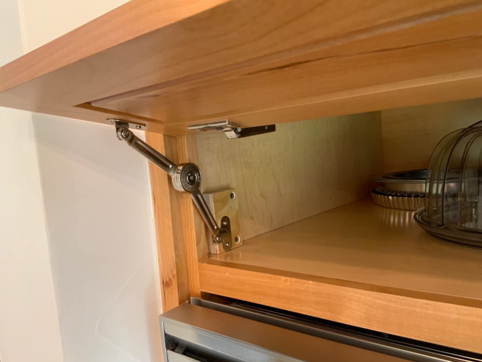 Tiberham Lid Support Hinge Adjustable Buffer Damper for Kitchen Cabinet Door Cupboard Toy Box Durable Zinc Alloy High Load Capacity 22 lbs Pack of 2